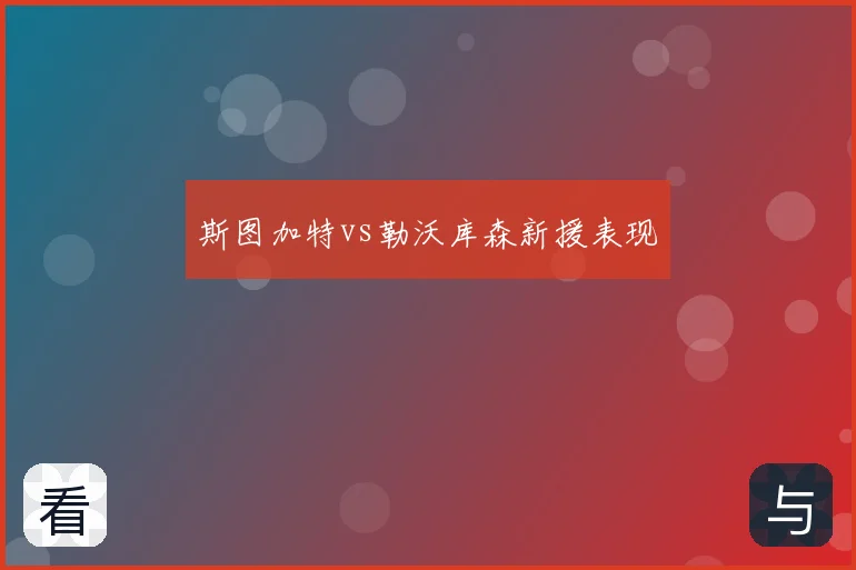 斯图加特vs勒沃库森新援表现