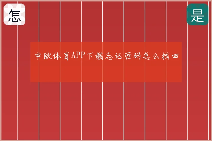 中欧体育APP下载忘记密码怎么找回